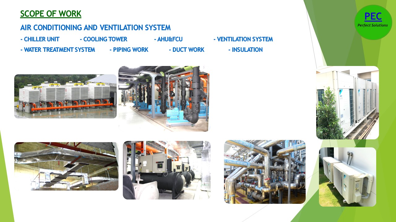 Scope of work air conditioning and ventilation system